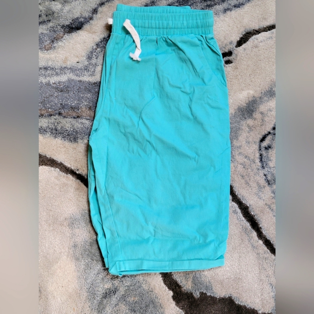 Size 16-18, Teal Drawstring Shorts